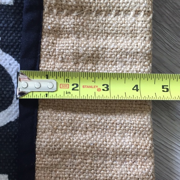 Large (2) collapsible storage bins 16.5 h x 16 deep Jute + Cotton-- a pair - Picture 9 of 11